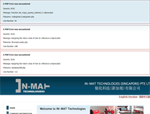 Tablet Screenshot of inmat-tech.com